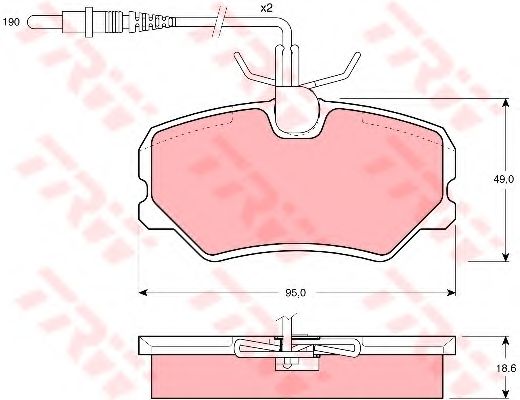 Тормозные колодки TRW GDB793