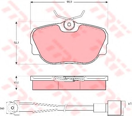 Тормозные колодки TRW GDB820