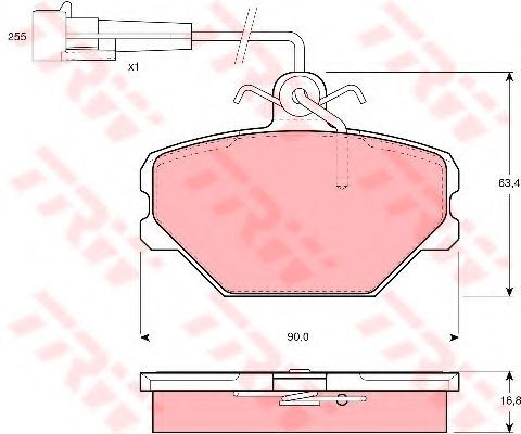 Тормозные колодки TRW GDB833