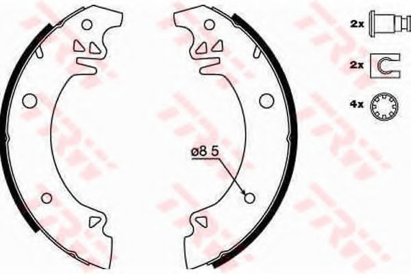 Тормозные колодки TRW GS8065