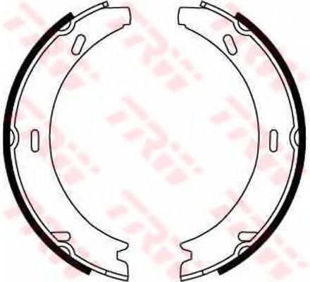 Тормозные колодки ручника TRW GS8595
