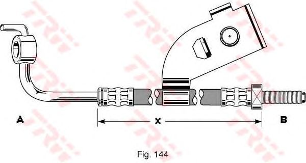 Тормозной шланг TRW PHD341