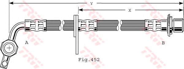 Тормозной шланг TRW PHD496