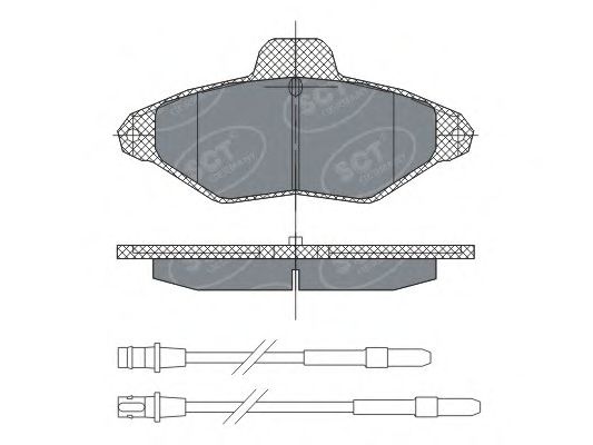 Тормозные колодки SCT SP 293