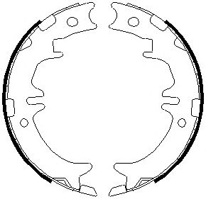 Тормозные колодки ручника FERODO FSB674