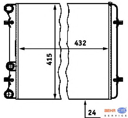 Радиатор охлаждения HELLA 8MK 376 713-771