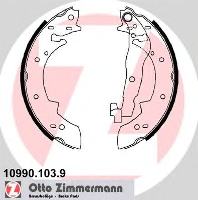 Гальмівні колодки ZIMMERMANN 10990.103.9
