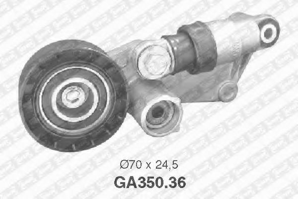 Натяжной ролик поликлинового ремня SNR GA350.36