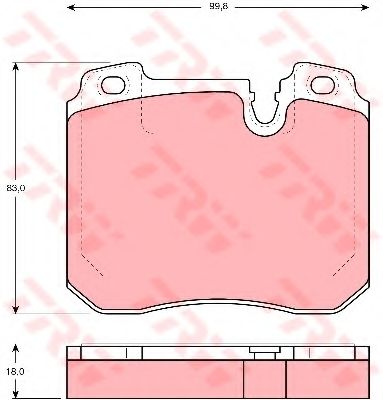 Тормозные колодки TRW GDB1161