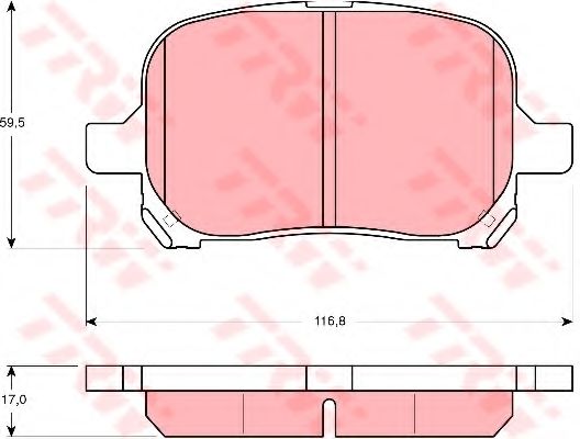 Тормозные колодки TRW GDB3152