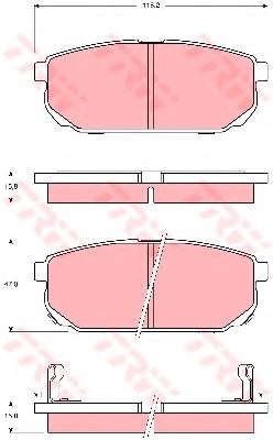 Тормозные колодки TRW GDB3344