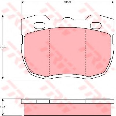 Тормозные колодки TRW GDB394