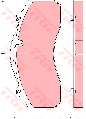 Тормозные колодки TRW GDB5067