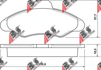 Тормозные колодки A.B.S. 36709