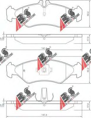 Тормозные колодки A.B.S. 36902