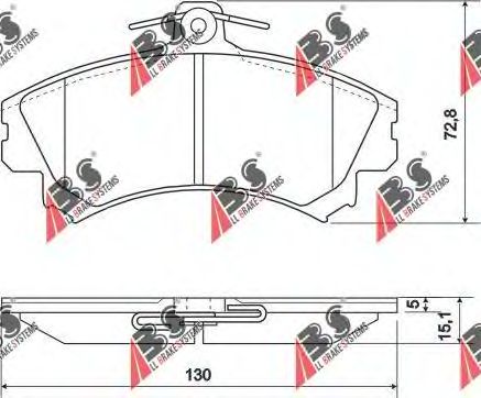 Тормозные колодки A.B.S. 36919