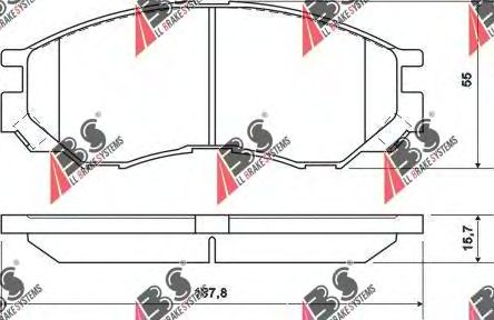 Тормозные колодки A.B.S. 36925