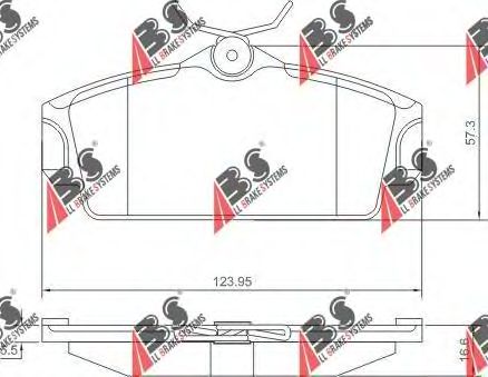 Тормозные колодки A.B.S. 37046