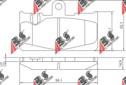 Тормозные колодки A.B.S. 37264