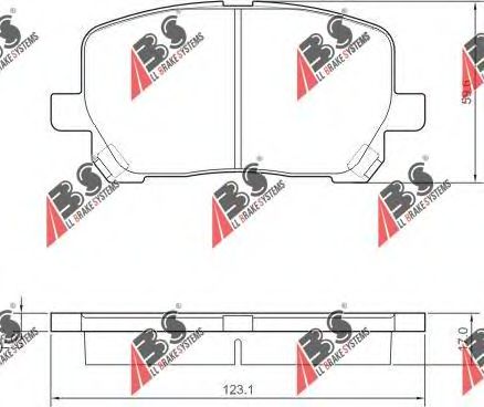 Тормозные колодки A.B.S. 37328