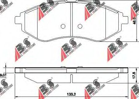 Тормозные колодки A.B.S. 37352