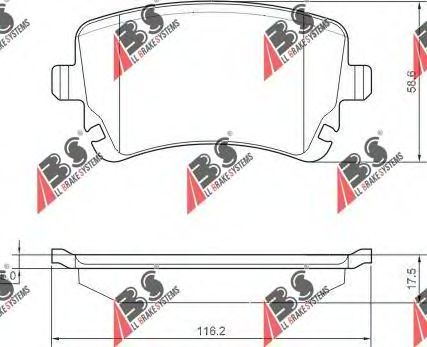 Тормозные колодки A.B.S. 37366