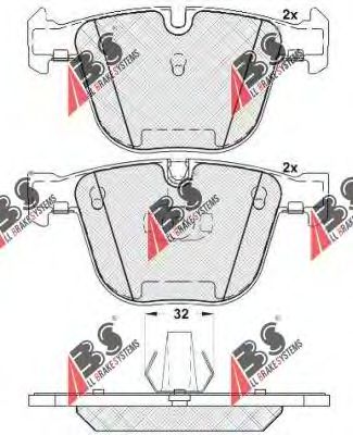 Тормозные колодки A.B.S. 37371