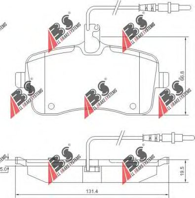 Тормозные колодки A.B.S. 37430