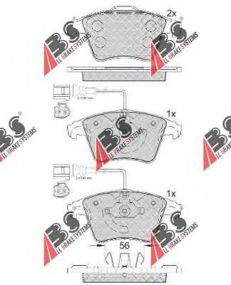 Тормозные колодки A.B.S. 37482