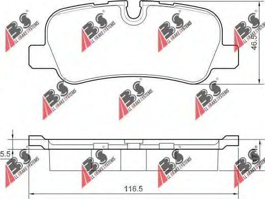 Тормозные колодки A.B.S. 37500