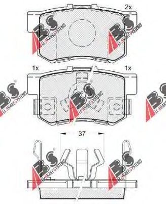 Тормозные колодки A.B.S. 37510