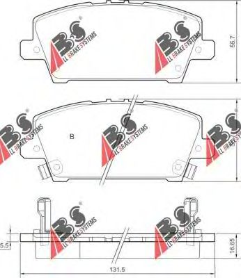 Тормозные колодки A.B.S. 37529