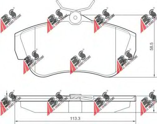 Тормозные колодки A.B.S. 37590