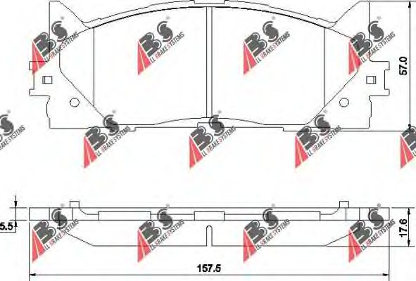 Тормозные колодки A.B.S. 37677