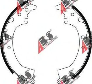 Тормозные колодки A.B.S. 8866
