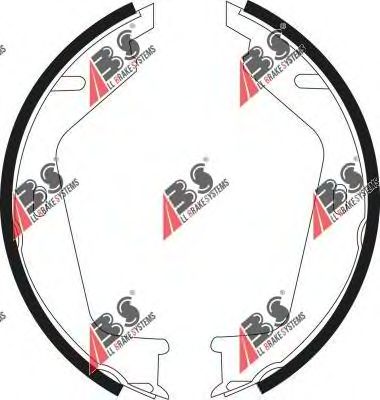Тормозные колодки ручника A.B.S. 9071