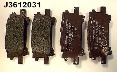 Тормозные колодки NIPPARTS J3612031
