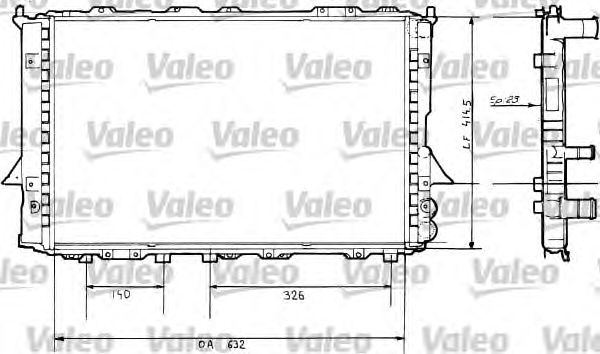 Радиатор охлаждения VALEO 730360
