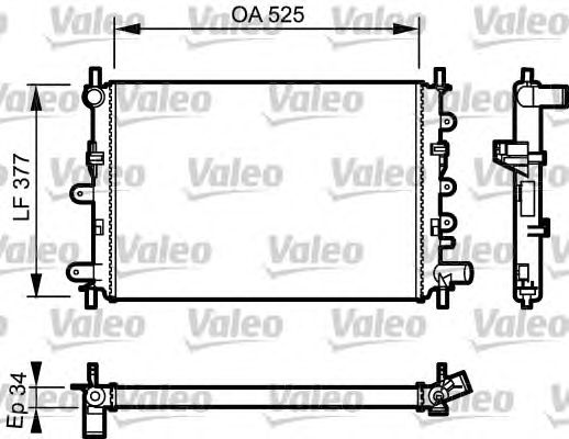 Радиатор охлаждения VALEO 730856
