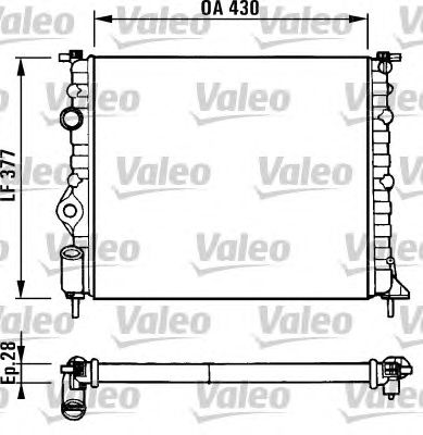 Радиатор охлаждения VALEO 731378