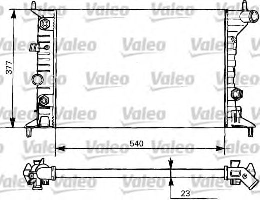 Радиатор охлаждения VALEO 731393