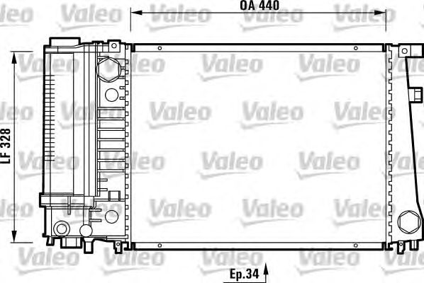 Радиатор охлаждения VALEO 731510