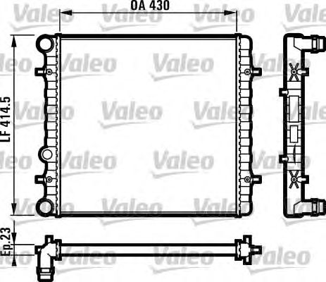 Радиатор охлаждения VALEO 731607