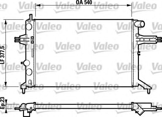 Радиатор охлаждения VALEO 732795