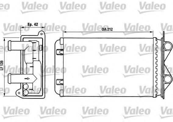 Радиатор отопителя VALEO 812013