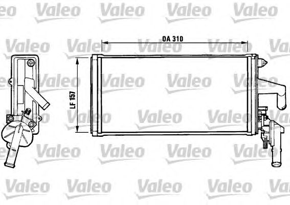 Радіатор опалення VALEO 812137