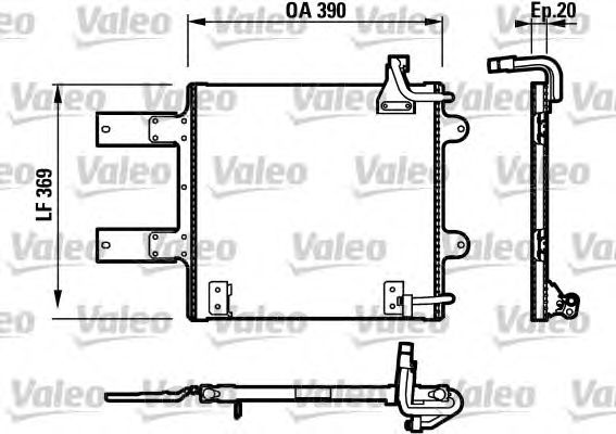 Радиатор кондиционера VALEO 817246