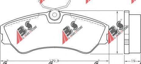Тормозные колодки A.B.S. 36752