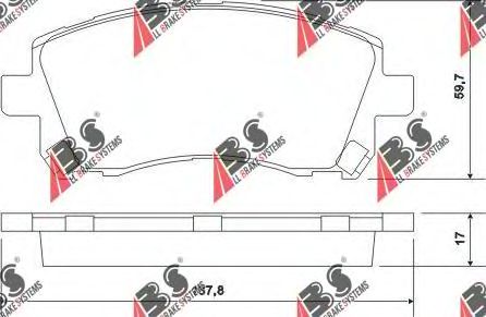 Тормозные колодки A.B.S. 36972