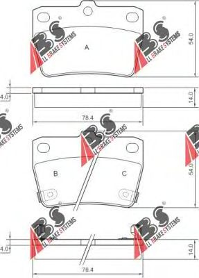 Тормозные колодки A.B.S. 37227